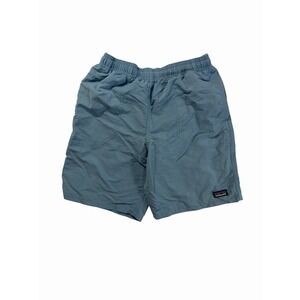 Patagonia Boys Quick-Dry Blue Swim Shorts L12 Drawstring
